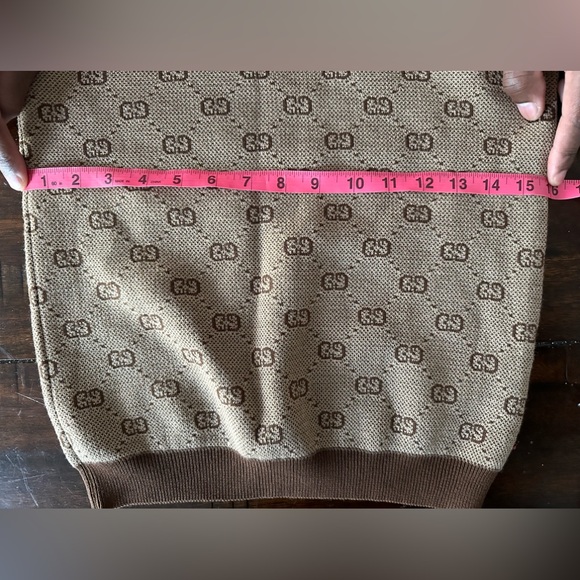 Gucci G & G Monogram Knit Sweater Size 10 - Picture 8 of 9